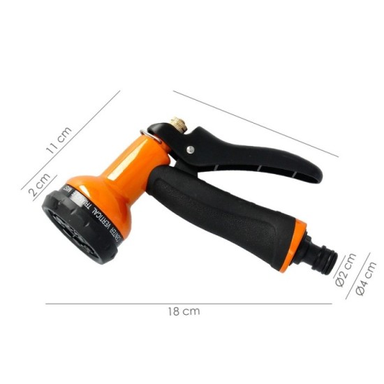 Pistola Riego Jardin Manguera Metal Soft-Touch 10 Posiciones al por Mayor | Almacén de Ferretería