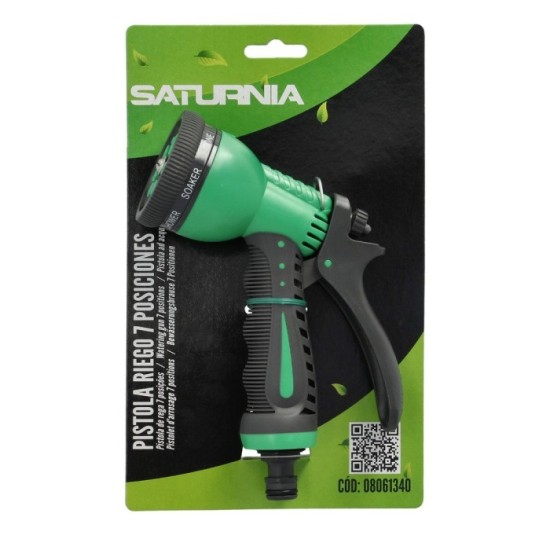 Pistola Riego Plastico ABS 7 Posiciones, al por Mayor | Almacén de Ferretería