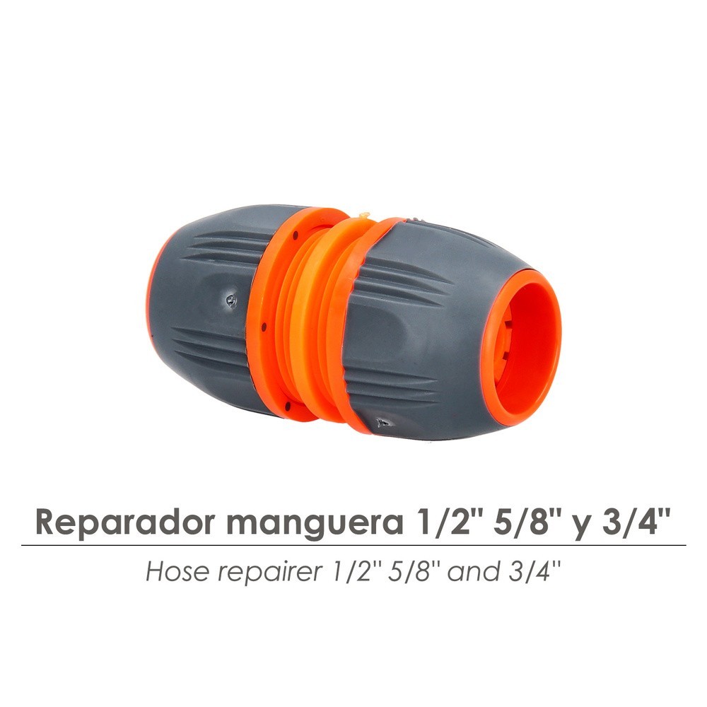Reparador Universal Mangueras 1/2" 5/8" y 3/4", Facil de usar, Plastico Soft Touch, al por Mayor | Almacén de Ferretería