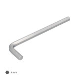 Llave Allen Larga Acero Cromo Vanadio Profesional 4,0 mm, Llave Hexagonal, Llave Allen Taller Mecanica, Llave Allen Bricolaje al