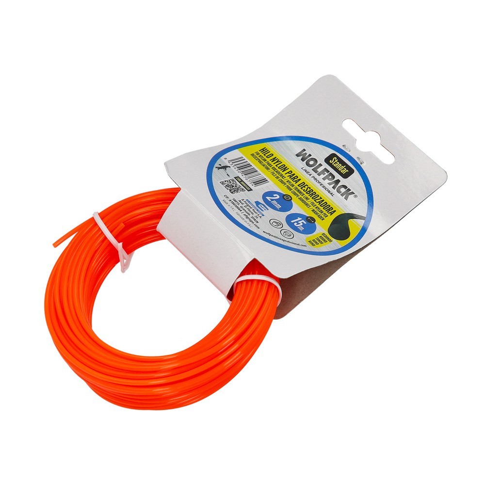 Hilo Nylon Redondo Ø 2,0 mm, (Rollo 15 metros) al por Mayor | Almacén de Ferretería