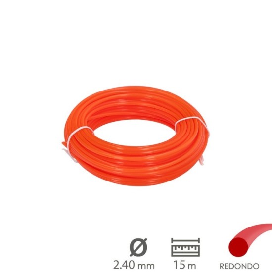 Hilo Nylon Redondo Ø 2,4 mm, (Rollo 15 metros) al por Mayor | Almacén de Ferretería