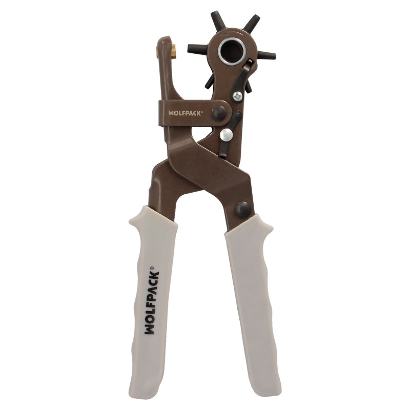 Sacabocados Estrella Industrial 225 mm, Agujeros de Ø 2,0 a 4,5 mm, Alicates Agujeros, Perforador Cuero, Alicates Cinturones,