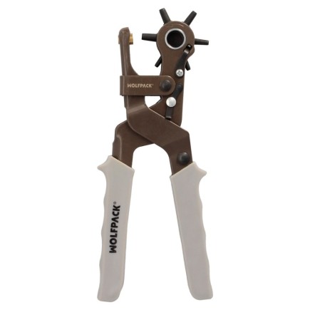 Sacabocados Estrella Industrial 225 mm, Agujeros de Ø 2,0 a 4,5 mm, Alicates Agujeros, Perforador Cuero, Alicates Cinturones,