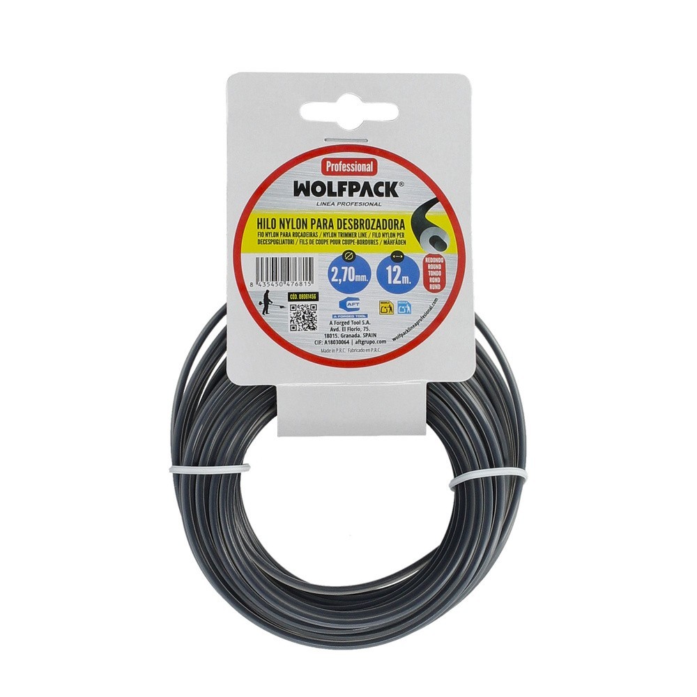 Hilo Nylon Redondo Profesional Ø 2,7 mm, (Rollo 12 metros) al por Mayor | Almacén de Ferretería