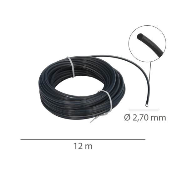 Hilo Nylon Redondo Profesional Ø 2,7 mm, (Rollo 12 metros) al por Mayor | Almacén de Ferretería