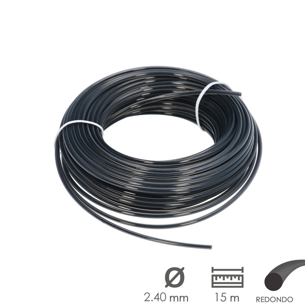 Hilo Nylon Redondo Profesional Ø 2,4 mm, (Rollo 15 metros) al por Mayor | Almacén de Ferretería