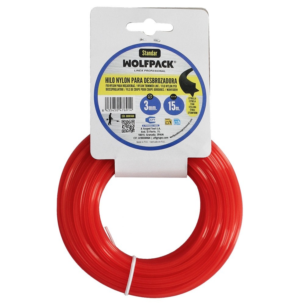 Hilo Nylon Estrella Ø 3,0 mm, (Rollo 15 metros) al por Mayor | Almacén de Ferretería