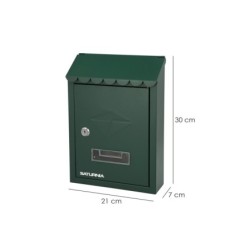 Buzon Exterior 205 x 300 x 70 mm, Verde