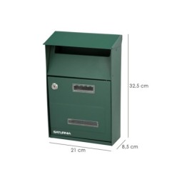 Buzon Exterior Country Verde 215 x 320 x 105 mm,