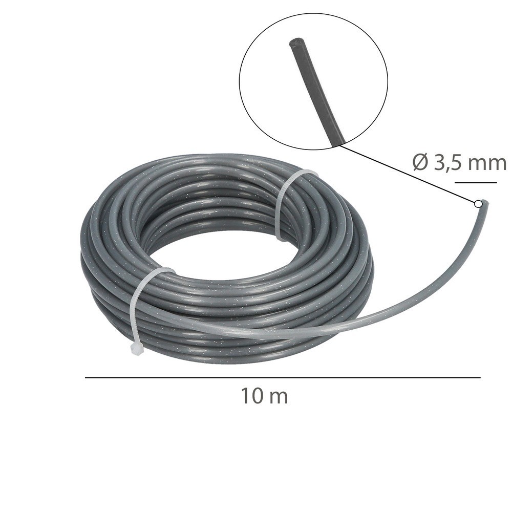 Hilo Nylon/Aluminio Redondo Profesional Ø 3,5 mm, (Rollo 10 metros) al por Mayor | Almacén de Ferretería