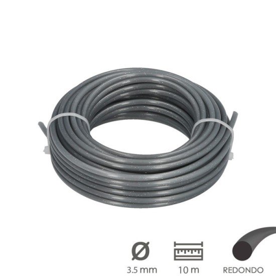 Hilo Nylon/Aluminio Redondo Profesional Ø 3,5 mm, (Rollo 10 metros) al por Mayor | Almacén de Ferretería