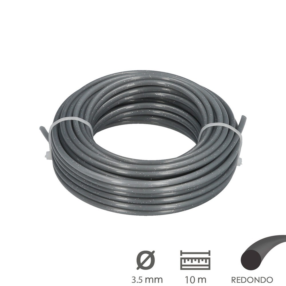 Hilo Nylon/Aluminio Redondo Profesional Ø 3,5 mm, (Rollo 10 metros) al por Mayor | Almacén de Ferretería