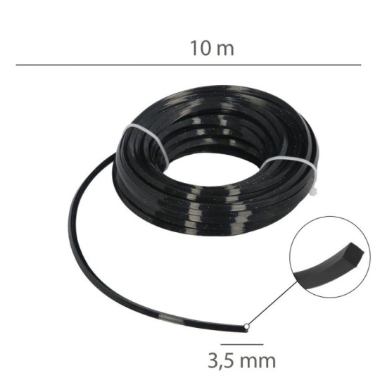 Hilo Nylon/Aluminio Cuadrado Profesional Ø 3,5 mm, (Rollo 10 metros) al por Mayor | Almacén de Ferretería