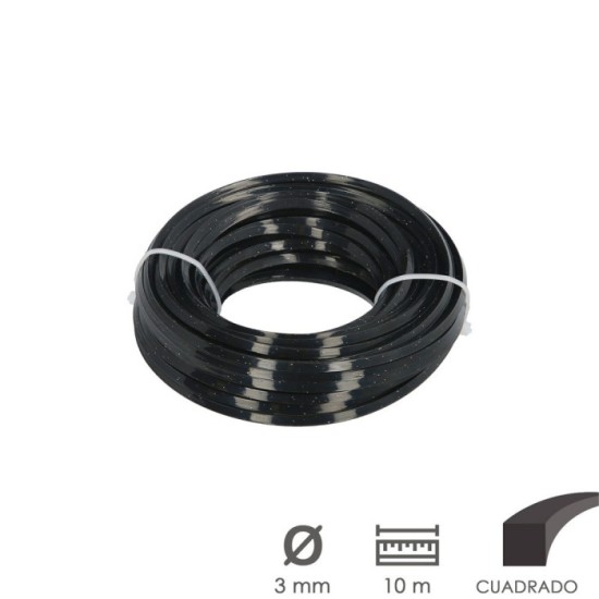 Hilo Nylon/Aluminio Cuadrado Profesional Ø 3,5 mm, (Rollo 10 metros) al por Mayor | Almacén de Ferretería