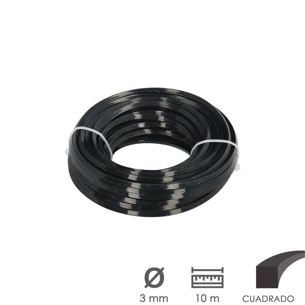Hilo Nylon/Aluminio Cuadrado Profesional Ø 3,5 mm, (Rollo 10 metros) al por Mayor | Almacén de Ferretería