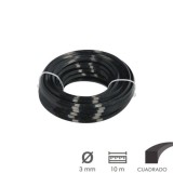 Hilo Nylon/Aluminio Cuadrado Profesional Ø 3,5 mm, (Rollo 10 metros) al por Mayor | Almacén de Ferretería