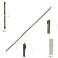 Tutor Varilla Bambú Plastificado Ø  8  - 10 mm, x  90 cm, (Paquete 10 Unidades)