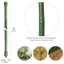 Tutor Varilla Bambú Plastificado Ø  8  - 10 mm, x  90 cm, (Paquete 10 Unidades)
