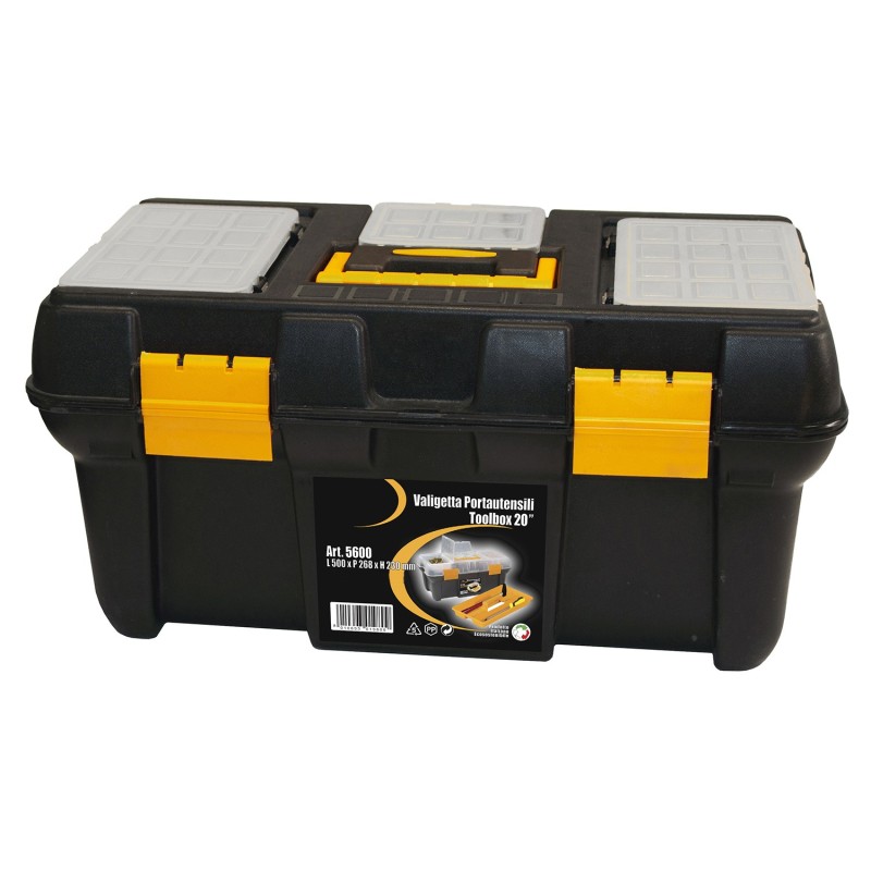 Caja Herramientas Polipropileno 500x268x230 mm, Caja Almacenaje, Malentin Organizador, Organizador Plastico