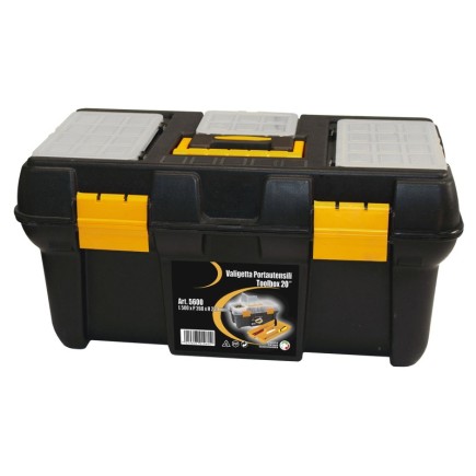 Caja Herramientas Polipropileno 500x268x230 mm, Caja Almacenaje, Malentin Organizador, Organizador Plastico