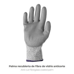 Guantes Anticorte Fibra De Vidrio Talla 7" (Par)