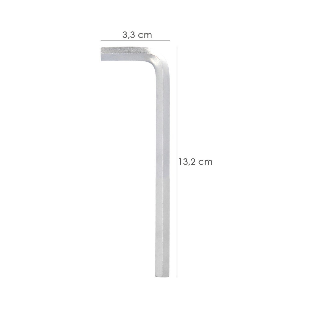 Llave Allen Larga Acero Cromo Vanadio Profesional 6,0 mm, Llave Hexagonal, Llave Allen Taller Mecanica, Llave Allen Bricolaje al