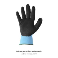 Guantes Nitrilo Reforzado Impregnado Talla 6" (Par)