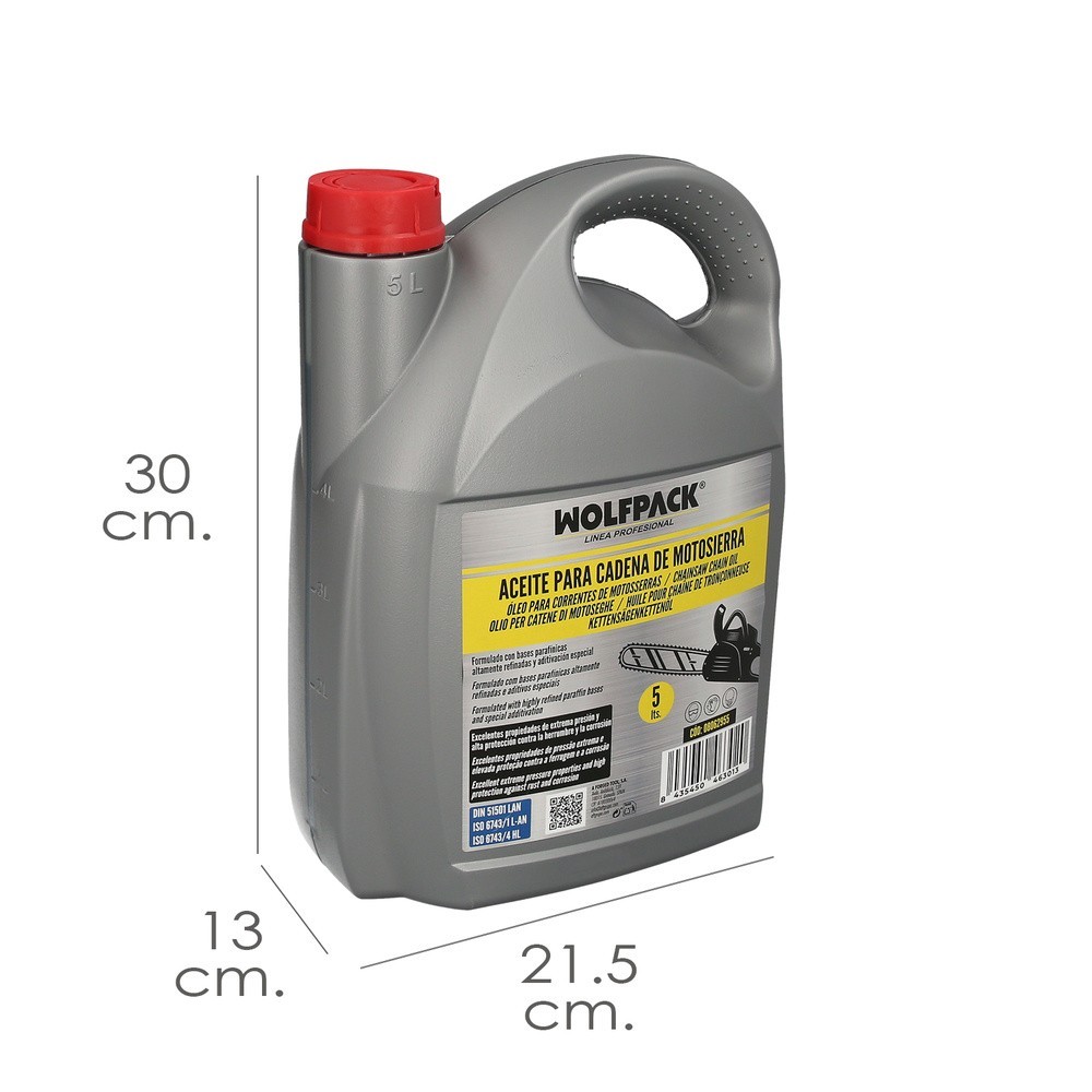 Aceite Para Cadenas y Barras Motosierra 5 Litros, Grasa Cadenas Motosierra, Lubricante Cadenas Motosierra al por Mayor | Almacén