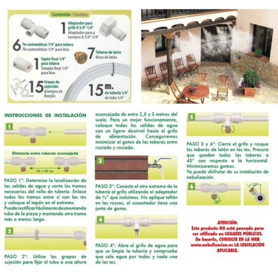 Kit Nebulizacion al por Mayor | Almacén de Ferretería
