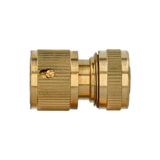 Conector Manguera Con Función STOP Fabricado en Laton  1/2" Hembra, Adaptador Grifo, Conector Grifo A Conector Rapido al por May