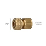Conector Manguera Laton  1/2" Hembra, Adaptador Grifo, Conector Grifo A Conector Rapido al por Mayor | Almacén de Ferretería