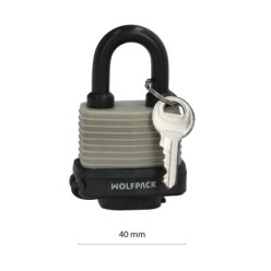 Candado Intemperie Arco Normal 40 mm,