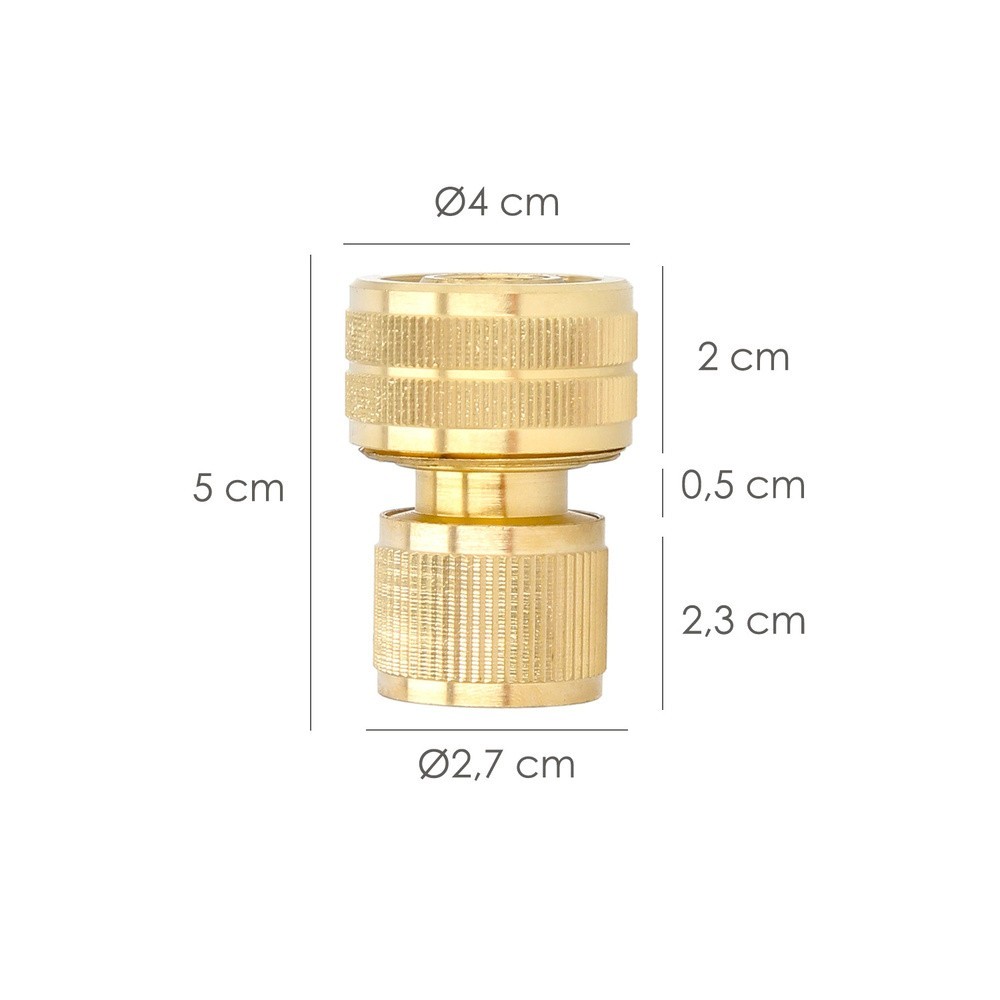 Conector Manguera Laton  3/4" Hembra, Adaptador Grifo, Conector Grifo A Conector Rapido al por Mayor | Almacén de Ferretería