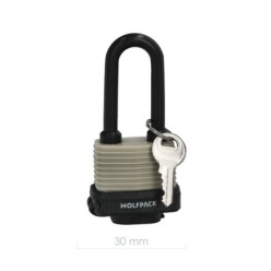 Candado Intemperie Arco Largo 30 mm,