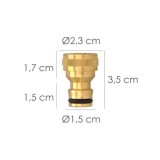 Adaptador Manguera Laton  1/2" Hembra, Adaptador Grifo, Conector Grifo A Conector Rapido al por Mayor | Almacén de Ferretería
