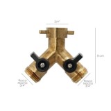 Adaptador Manguera Laton 2 Tomas Macho 3/4", Duplicador Grifo, Adaptador 2 Vias, Entrada 3/4" Hembra al por Mayor | Almacén de F