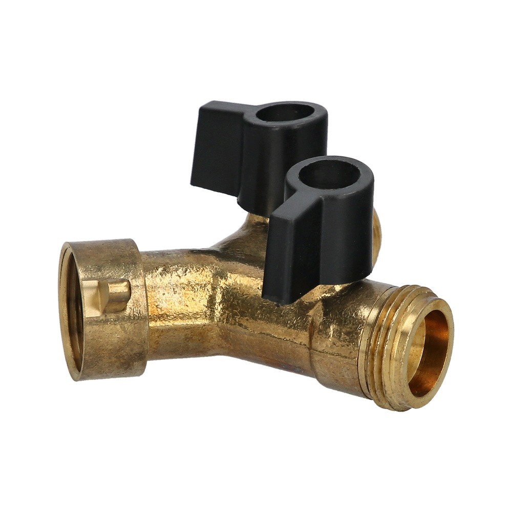 Adaptador Manguera Laton 2 Tomas Macho 3/4", Duplicador Grifo, Adaptador 2 Vias, Entrada 3/4" Hembra al por Mayor | Almacén de F