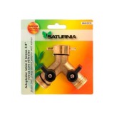 Adaptador Manguera Laton 2 Tomas Macho 3/4", Duplicador Grifo, Adaptador 2 Vias, Entrada 3/4" Hembra al por Mayor | Almacén de F