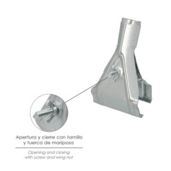 Garra Para Cepillo Barrendero, Mango Ø 28 mm, para Cepillos De 55 A 70 mm, Soporte Cepillo Barrendero,