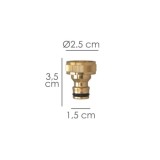 Adaptador Manguera Laton  3/4 hembra al por Mayor | Almacén de Ferretería