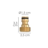 Adaptador Manguera Laton  3/4" macho al por Mayor | Almacén de Ferretería