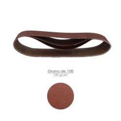 Lija recambio banda  75x533 mm, grano 100 (3 Piezas)