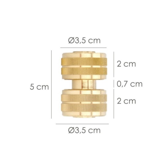 Reparador Laton Para Mangueras 3/4", Blister 1 pieza al por Mayor | Almacén de Ferretería