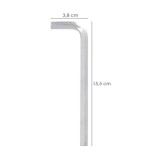 Llave Allen Larga Acero Cromo Vanadio Profesional 8,0 mm, Llave Hexagonal, Llave Allen Taller Mecanica, Llave Allen Bricolaje al