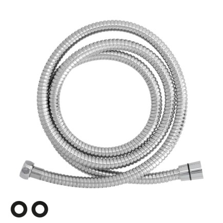 Flexo / Manguera Ducha Extensible Acero Inoxidable 1,7 a 2 Metros Accesorios de Latón, Flexible, Resistente a Torceduras,