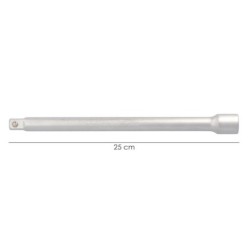Alargadera Llave De Vaso Cuadradillo 1/2" Longitud 250 mm, Acero Cromo Vanadio