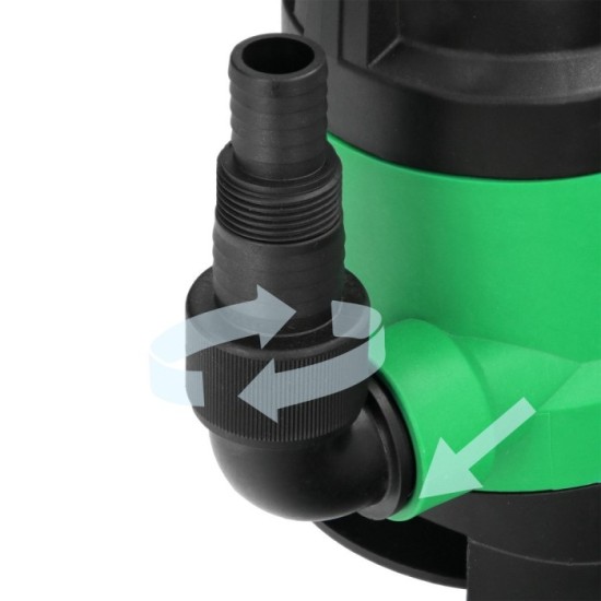 Bomba Aguas Sucias Sumergible 450 W, 8,000 lts/hora, Profundidad 5  Mts, Elevación 5,5 mts, Particulas max, Ø 30 mm, al por Mayo
