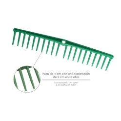 Rastrillo Polipropileno 20 Puas Profesional 63 cm, Rastrillo Jardin, Rastrillo Aceituna, Rastrillo Hojas, Cepillo Hojas Jardin,