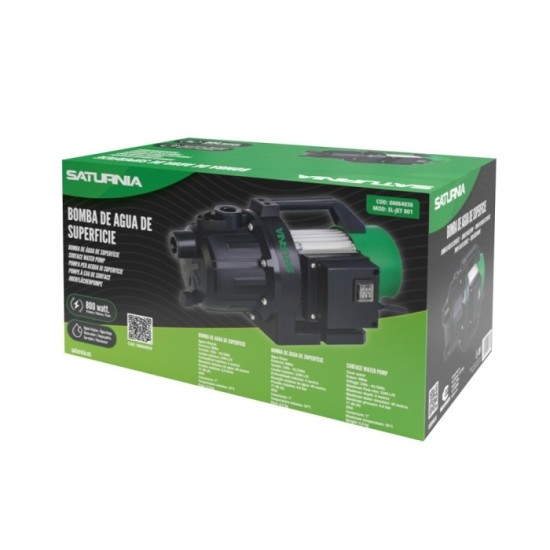 Bomba Aguas Limpias Superficie 800 W, 3,200 lts/hora, Profundidad 8 Mts, Elevación 40 mts, Presion Max: 4,0 Bares al por Mayor |